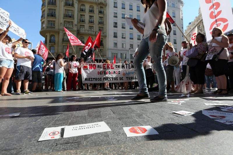 [Fotos]: Concentración en Madrid contra el ERE de Atento - Imagen-6
